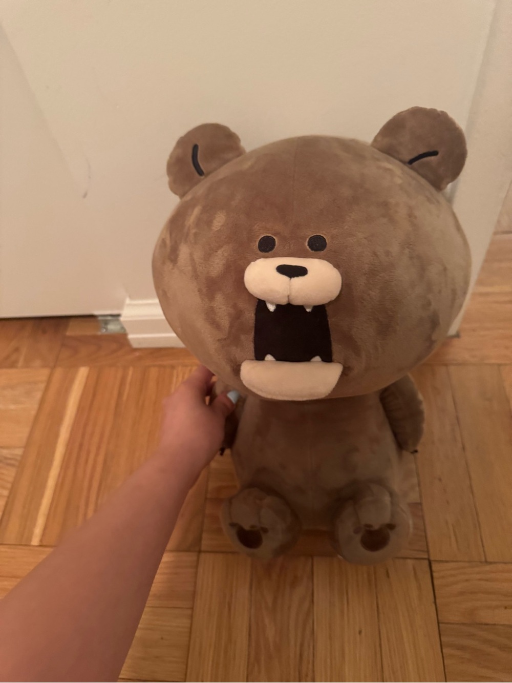 Plush Brown Bear Stuffed Animal - Soft Cuddly Toy
